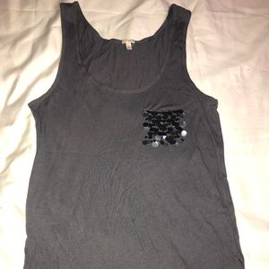 NWOT J. Crew tank with Sequins Pocket